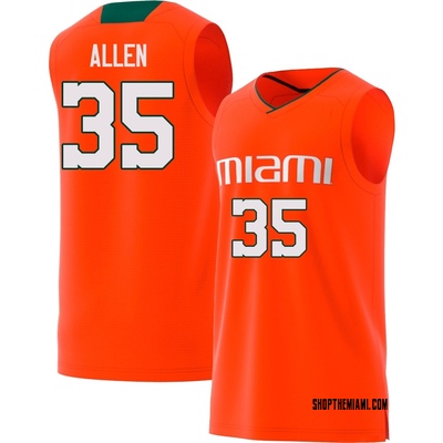 Men's Dante Allen Miami Hurricanes Replica Basketball Jersey - Orange