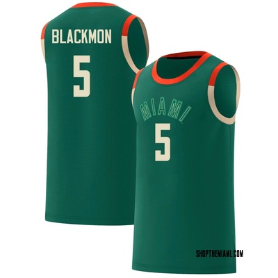 Men's Jalen Blackmon Miami Hurricanes Replica Celebrating Black Culture Basketball Jersey - Green