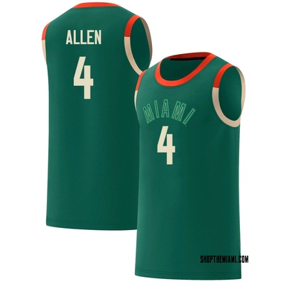 Men's Marcus Allen Miami Hurricanes Replica Celebrating Black Culture Basketball Jersey - Green