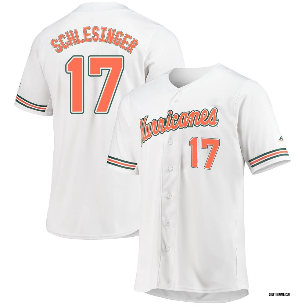 Men's Rafe Schlesinger Miami Hurricanes Replica Full-Button