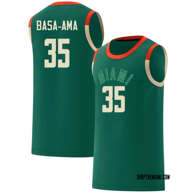 Men's Yussif Basa-Ama Miami Hurricanes Replica Celebrating Black Culture Basketball Jersey - Green