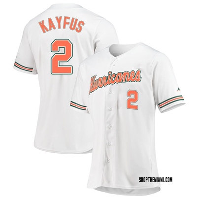 Women's CJ Kayfus Miami Hurricanes Replica Full-Button Baseball Jersey - White