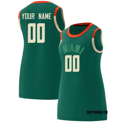 Women's Custom Miami Hurricanes Replica Celebrating Black Culture Basketball Jersey - Green