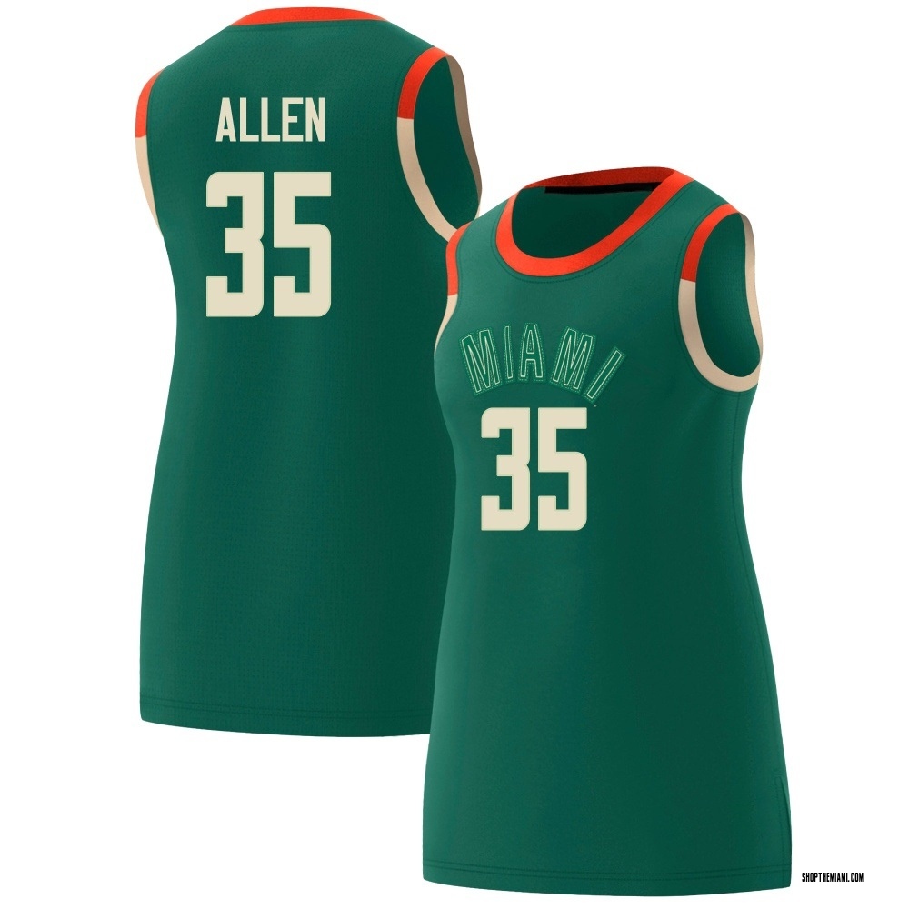 Women's Dante Allen Miami Hurricanes Replica Celebrating Black Culture Basketball Jersey - Green
