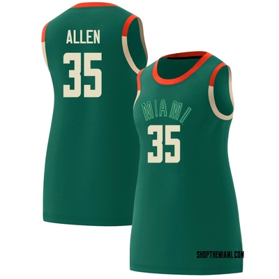 Women's Dante Allen Miami Hurricanes Replica Celebrating Black Culture Basketball Jersey - Green