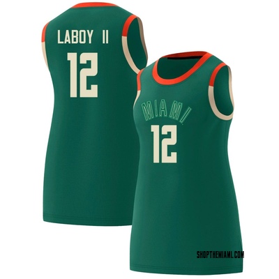 Women's John Laboy II Miami Hurricanes Replica Celebrating Black Culture Basketball Jersey - Green