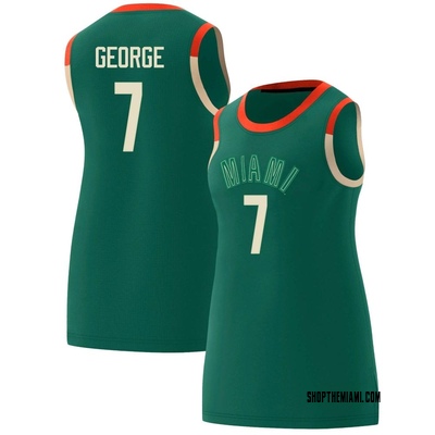 Women's Kyshawn George Miami Hurricanes Replica Celebrating Black Culture Basketball Jersey - Green