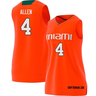 Women's Marcus Allen Miami Hurricanes Replica Basketball Jersey - Orange