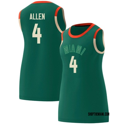 Women's Marcus Allen Miami Hurricanes Replica Celebrating Black Culture Basketball Jersey - Green