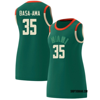 Women's Yussif Basa-Ama Miami Hurricanes Replica Celebrating Black Culture Basketball Jersey - Green