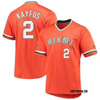 Youth CJ Kayfus Miami Hurricanes Replica V-Neck Baseball Jersey - Orange