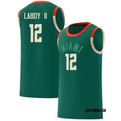 Youth John Laboy II Miami Hurricanes Replica Celebrating Black Culture Basketball Jersey - Green